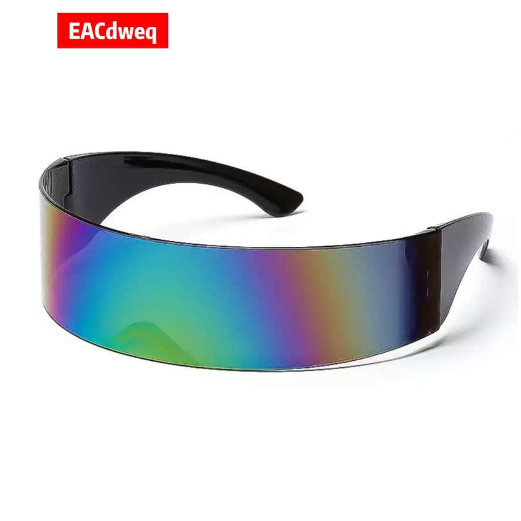 Women'S Fashion Visor - Y2K Fütüristik Dar Cyclops Visor Güneş