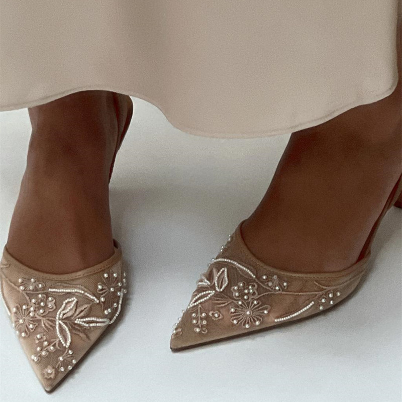 Women'S Fashion Brand Shoes - Yaz ve Sonbahar Sivri Burun İnce