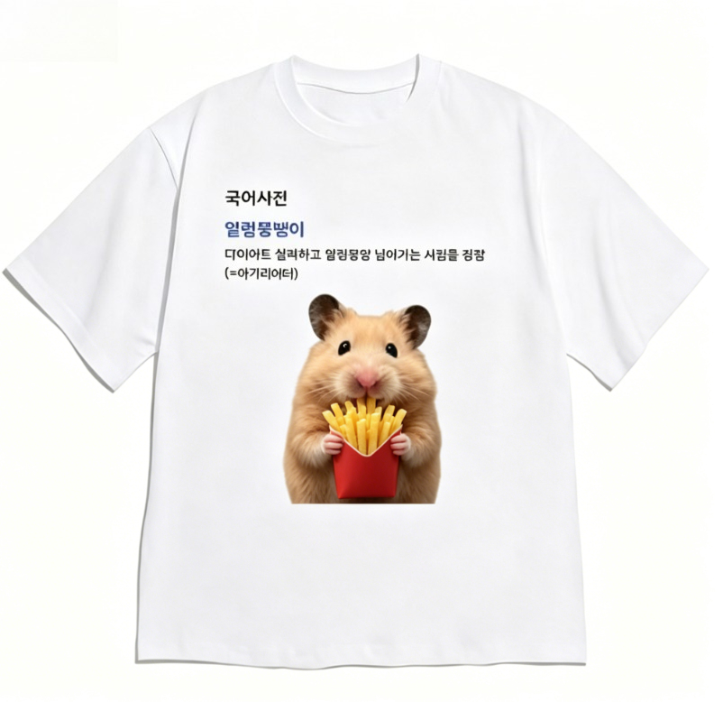 Women Fashion Quotes - Komik Kısa Kollu Hamster Patates Kızartması