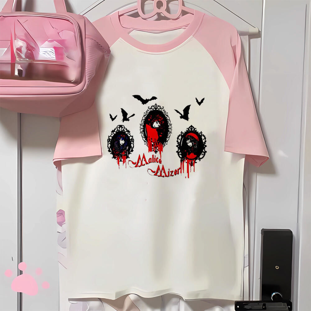 Women'S Fashion From The 80S - Vkei üst tees kadın Klasik Y2k