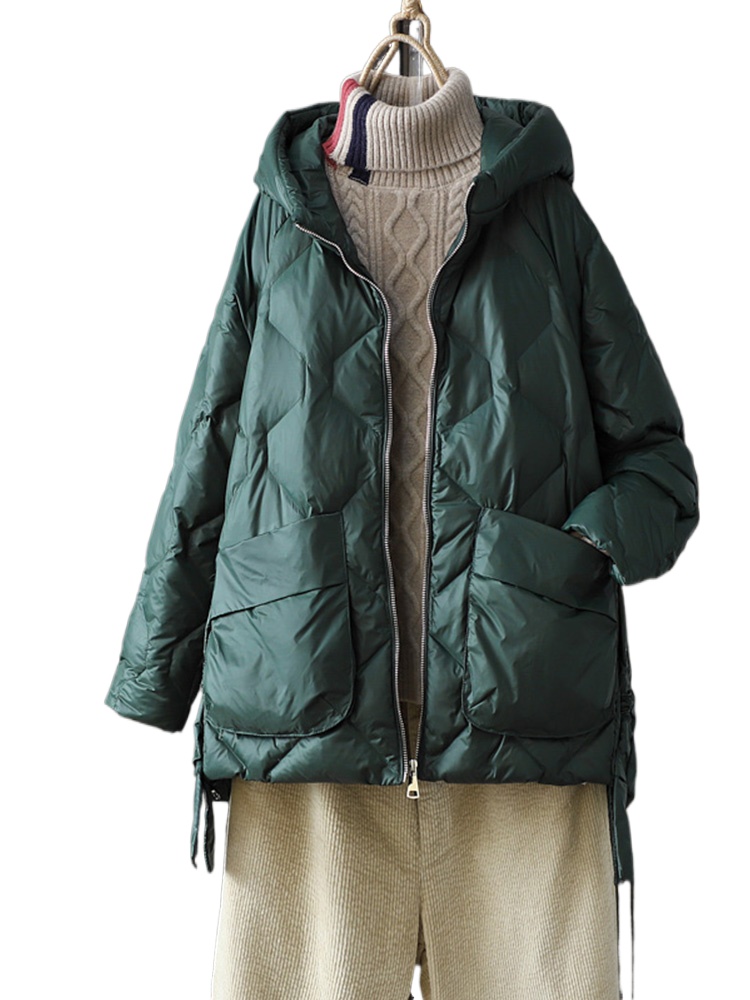 Women'S Fashion Parka - Yeni kış kadın 90% beyaz ördek