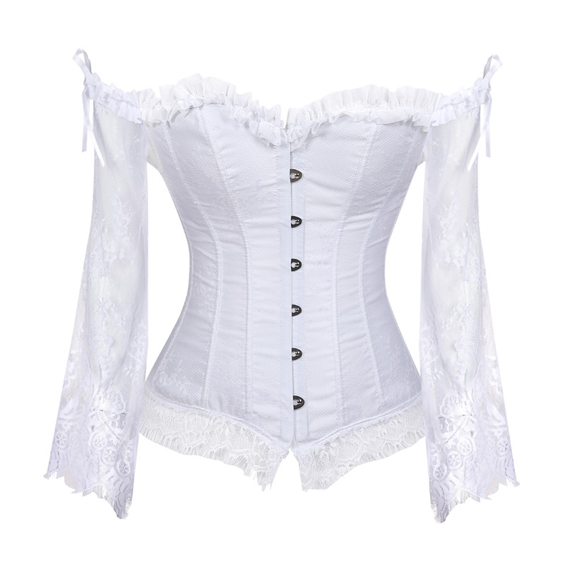 Women'S Fashion Victorian - Sapubonva Korse Üstleri Kadınlar için Kollu