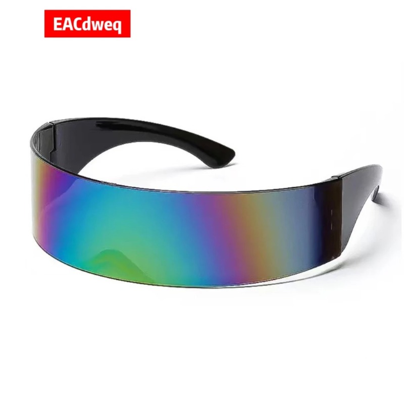 Women'S Fashion Visor - Y2K Fütüristik Dar Cyclops Visor Güneş