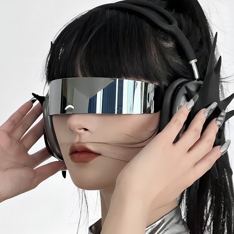 Y2K Fütüristik Dar Cyclops Vis - Women'S Fashion Visor incelemesi ve fiyatı