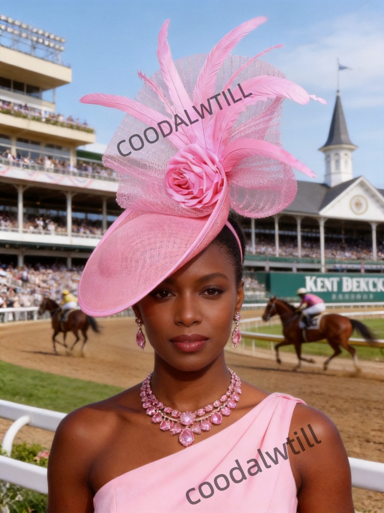 Derby At Yarışı Başlığı Kırmız - Women'S Fashion Kentucky Derby incelemesi ve fiyatı