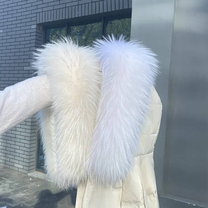Rakun Kürk Yaka Ceketler İçin  - Women'S Fashion Parka incelemesi ve fiyatı