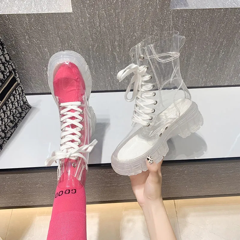 Şeffaf Platform Çizmeler 2026  - Women'S Fashion Rain Boots incelemesi ve fiyatı