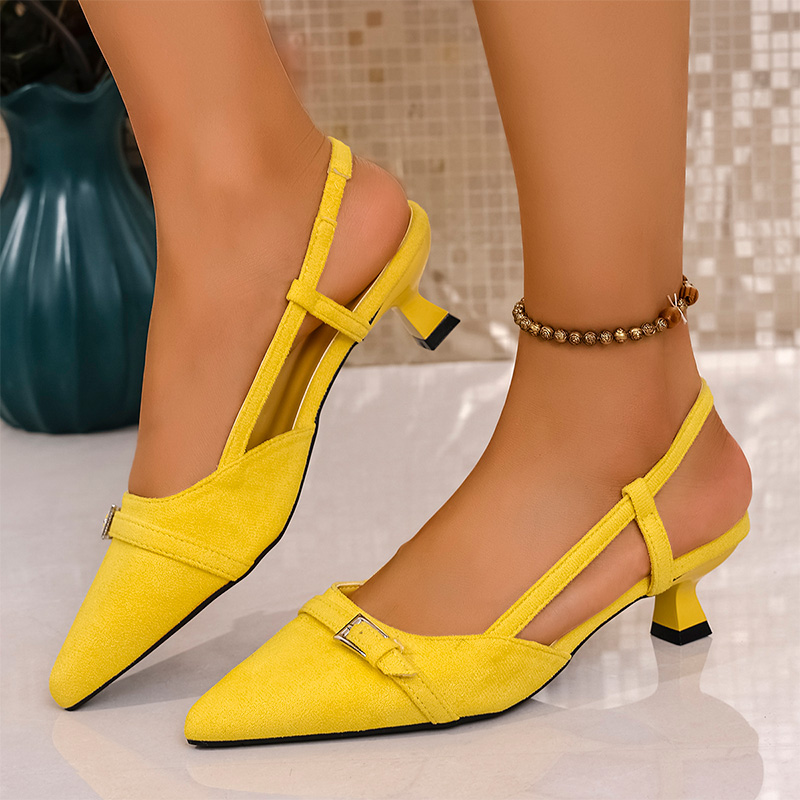 Moda Sarı Yüksek Topuklu Sanda - Women'S Fashion Summer 2025 incelemesi ve fiyatı