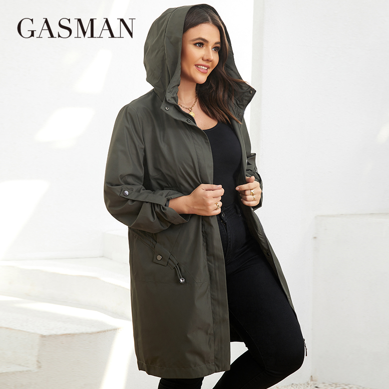 GASMAN sonbahar trençkot artı  - Women'S Fashion Parka incelemesi ve fiyatı