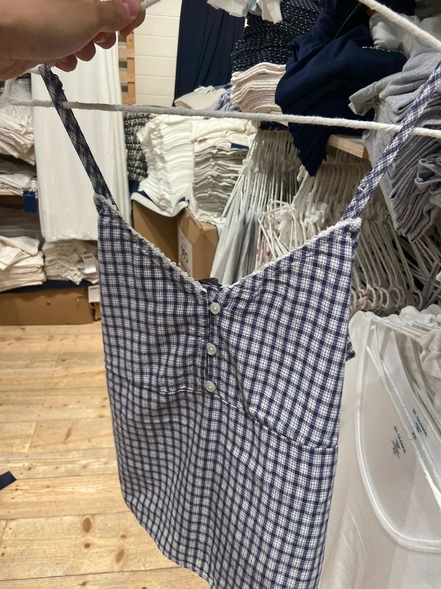 Donanma ekose tankı şort 2 par - Lace Trim Cami incelemesi ve fiyatı