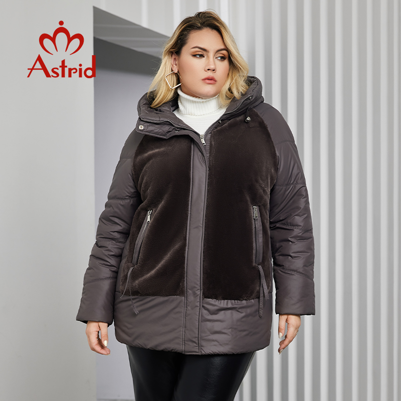 Astrid artı boyutu kış ceket k - Women'S Fashion Parka incelemesi ve fiyatı