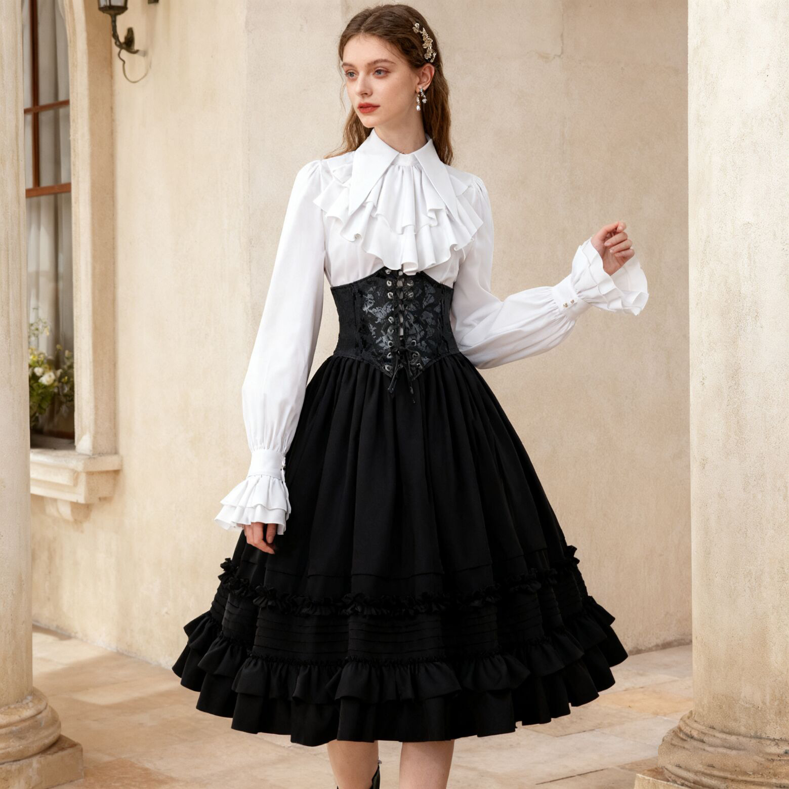 Kadınlar Ortaçağ steampunk Kat - Corset Top Boned incelemesi ve fiyatı