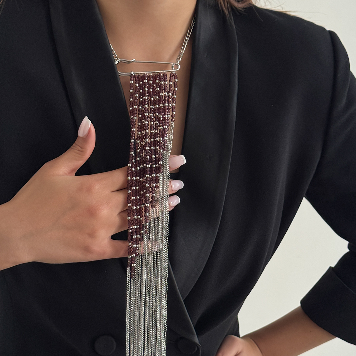 Gümüş Renk Püskül Zincir Broş  - Women'S Fashion Trends incelemesi ve fiyatı