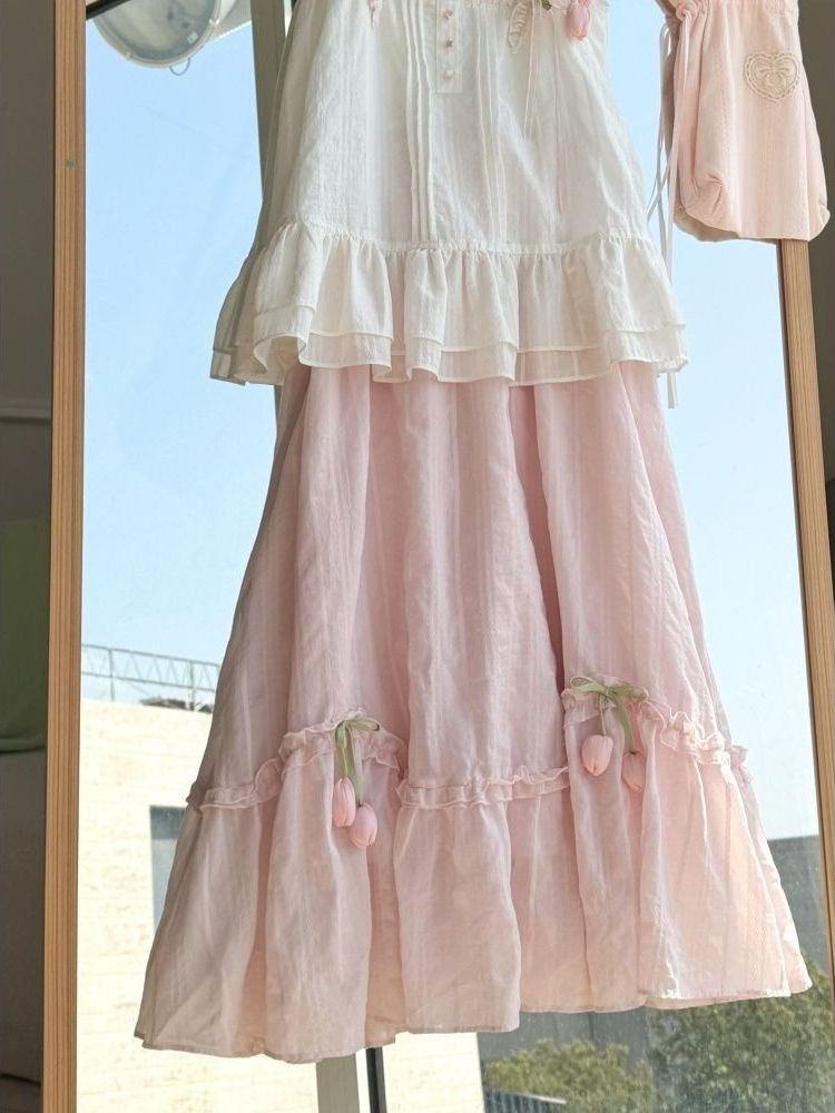 Tatlı Kawaii Fırfır Trim Lale  - Lace Trim Cami incelemesi ve fiyatı