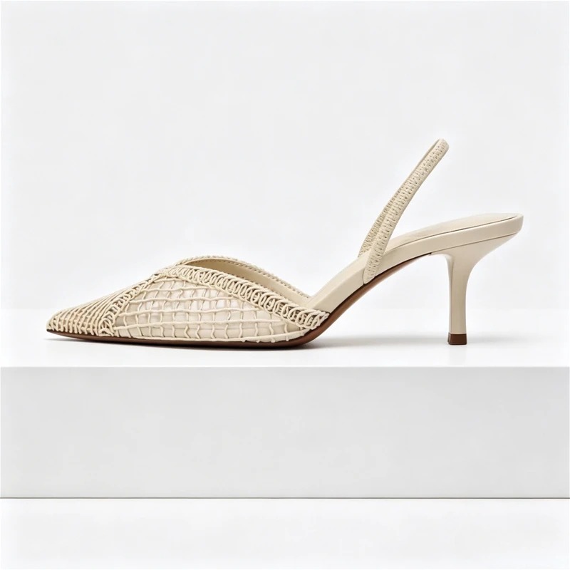 Örgü Dokuma Topuklu Sandalet K - Women'S Fashion Brand Shoes incelemesi ve fiyatı