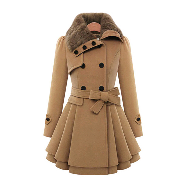 Kış ince uzun yün Sherpa mont  - Sherpa Coat Women incelemesi ve fiyatı